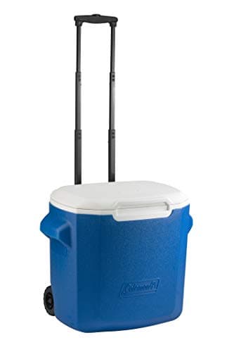 Coleman Passive Kühlbox 16 QT/28QT Performance Wheeled Cooler, Thermobox 15/26 L Fassungsvermögen, Mobile Eisbox mit Rädern