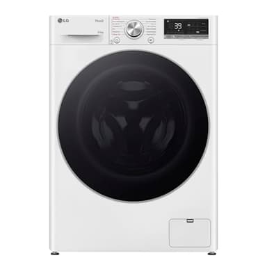 LG Electronics W4WR70961, Klasse A/D, Frontlader-Waschtrockner 9-6 kg, 1360 U/min, AI Direct Drive, Wi-Fi, Tiefenreinigung mit Dampf, TurboWash, Aqualock, Wäsche nachlegen 62 x 60 x 85 cm ꟷ Weiß