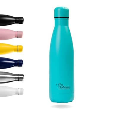 Otto Koning Trinkflasche Edelstahl 500ml – Vakuumisolierte Wasserflasche Thermo Auslaufsicher – Doppelwandige Thermosflasche Metall für Sport Schule Büro & Outdoor – BPA Frei & Rostfrei