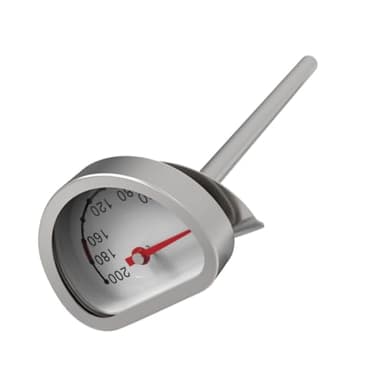 Gatuida Fritteuse Thermometer Edelstahl Hochtemperaturbeständig Glas Küchenthermometer Für Fritteuse Öltemperaturanzeige Mit Bruchfestem Glas Für Sichereres Kochen