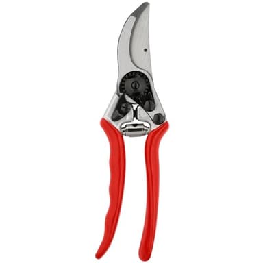 FELCO 11 Bypass-Gartenschere für Rechtshänder, ergonomisch für große Hände, 55 mm Stahlklinge, 25 mm Schnittdurchmesser, schmale Gegenklinge mit Saftrille, geschmiedete Alugriffe, Swiss Made