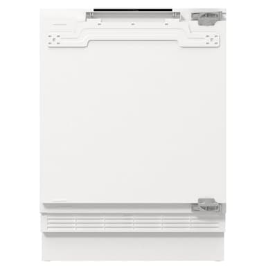 Gorenje RIU609EA1 Einbau-Tischkühlschrank/88er Nische/Festtürscharnier/EEK E/138 Liter/SuperCool/Digitale Temperaturanzeige/LED Beleuchtung/Türanschlag wechselbar/HxBxT: 81,8x59,5x54,5cm/Weiß