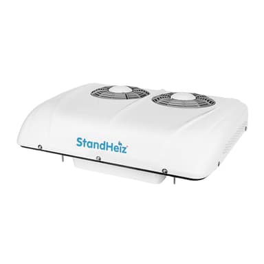StandHeiz Parkklimaanlage 12V DC R134A Dachklimaanlage elektrische Klimaanlage für Wohnmobil, LKW, Traktor, Bagger, 2 Ventilatoren