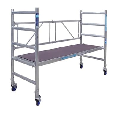 Alumexx FS 75 Basic Gerüst, Grund gerüst, Rollgerüst, Aluminium gerüst, Baugerüst, Arbeitshöhe: 3,15 m, Tragfähigkeit: 375 kg, Hohe Qualität. N-EN 1004 TÜV-Zertifikat