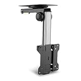 InLine – Unterschrank Monitor Halterung, klappbare Deckenhalterung für TV & Fernseher bis 27 Zoll (68cm), ideal für das Wohnmobil, VESA 75x75 und 100x100, bis max. 20KG, 23163A