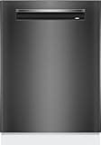 Bosch SMP4ECC71S, Serie 4, Smarter Unterbau-Geschirrspüler, 60 cm, Besteckschublade, Spülmaschine besonders leise, höhenverstellbarer Oberkorb, automatische Türöffnung, Black Inox, AquaStop