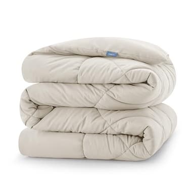 CozyLux Bettdecke 155x220 cm für 4 Jahreszeiten, Steppdecke Mikrofaser 300gsm 155x220cm, Ganzjahresdecke 220x155, Super Weiche Zudecke Schlafdecke Atmungsaktive 155 x 220, Beige