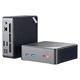 AWOW Mini PC Wi-11 Pro Gen12 N100 Quad Core 3.40 GHz, 16 GB DDR4 512 GB M.2 SSD Mini Desktop Computer, Micro PC Dual Display HDMI DP 4K@60 Hz RJ45 1000Mbps Gigabit Ethernet, WiFi5