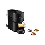 Nespresso De'Longhi ENV90.B Vertuo Pop, Kaffeekapselmaschine, bereitet 4 Tassengrößen zu, Centrifusion-Technologie, Willkommens-Paket Inbegriffen, 1350W, Liquorice Black