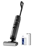 DREAME H12 Pro Nass Trockensauger kabellos Kantenreinigungsbürste,Selbstreinigungsfunktion,Schmutzerkennung,LED-Display,Laufzeit bis zu 35min,900mL Wassertank für Hartböden,Tierhaare,HHR25A,Schwarz