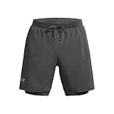Under Armour Herren UA Launch 7'' 2-in-1 Short, Laufshorts aus leichtem Stretchgewebe, kurze Sporthose mit Innenslip