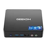 GEEKOM Mini PC, 2024 Air12 Lite Mini Computer, Intel Alder Lake N150, 3,6 GHz Burst, 4 Kerne, 4 Threads, Intel UHD Graphics, 8 GB RAM, 256 GB SSD, Windows 11 Pro