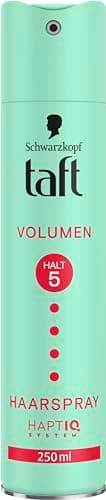 Schwarzkopf Taft Haarspray Volumen (250 ml), Haltegrad 5 Haarstyling für Feines und Dünner Werdendes Haar, Vegane Formel*