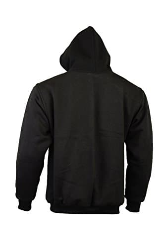 Bikers Gear Kapuzenpullover/Hoodie für Motorrad-Fahrer - 100% Kevlar - Protektoren - Schwarz - 4XL