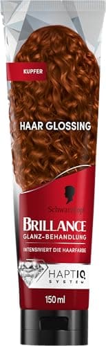 Brillance Glanz-Behandlung, Haar Glossing Kupfer (150 ml), temporäre Haarfarbe, die wie eine Haarmaske angewendet werden kann, intensiviert die Haarfarbe für bis zu 6 Haarwäschen