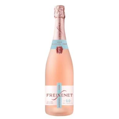 Freixenet Alkoholfrei Rosé 0,0% vol. (1 x 0,75 l) - alkoholfreie und kalorienreduzierte Alternative zu Sekt, Cava und Champagner (Low-Calorie und vegan)