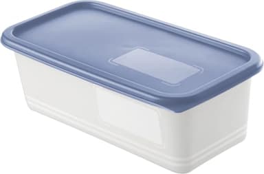 Rotho Gefrierdosen-Set Domino 3 x 1,2 L blau Frischhaltedose Kühlschrankdose