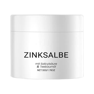 3 Stück Zinksalbe gegen Pickel, 3x50g Anti Pickel Creme auch für Pickel am Po und Rücken - Zink Salbe gegen Mitessers und unreine Haut, Zugsalbe Pickel, Akne creme
