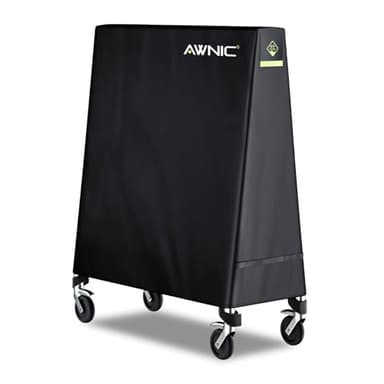 Awnic Tischtennisplatte Abdeckung 420D Outdoor Pingpong Schutzhülle Tischtennis Abdeckhaube Reißfest Wasserdicht Winddicht UV-Beständiges 165X (25/70) X170cm