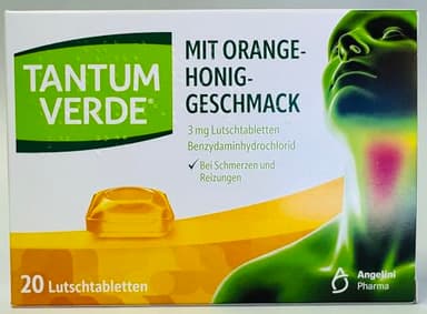 TANTUM VERDE 3 mg Lutschtabl.m.Orange-Honiggeschm. 20 St