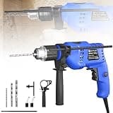 Qimu Schlagbohrmaschine 850W Bohrhammer & Impact Mehrzweck 3000RPM Variable Drehzahl Bohrer mit 360° Drehgriff Schlagbohrkronen, 13mm Bohrfutter, Bohrkronen SDS Plus Bohrfutter Schlaghammer Drill