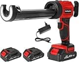 Akku Kartuschenpresse für Makita 18V, Elektrische Silikonpistole 1500mAh mit 4 Geschwindigkeiten und LED,Elektrische Kartuschenpresse Akku Silikonpistole für 300ml-Kartuschen für Abdichten, Versiegeln