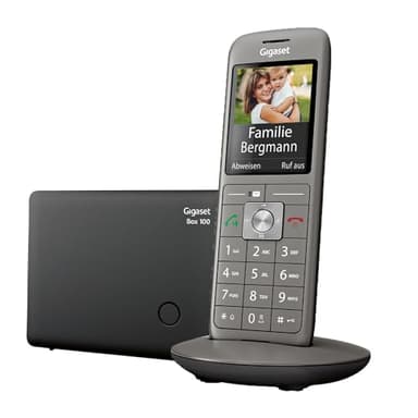 Gigaset CL660 - Schnurloses DECT-Telefon ohne Anrufbeantworter mit großem TFT-Farbdisplay - moderne Benutzeroberfläche, schlankes Design Telefon, anthrazit-metallic [Deutsche Version]