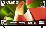 LG OLED65B49LA TV 65" (165 cm) OLED Fernseher (α8 4K AI-Prozessor, webOS 24, Dolby Vision, bis zu 120Hz) [Modelljahr 2024]