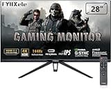 FYHXele 28 Zoll 4K 144Hz Gaming Monitor UHD (3840x2160) Fast IPS 1ms 16:9 PC Monitor 400 cd/m² AMD FreeSync Premium HDR 400 HDMI2.1 HDMI2.0 DisplayPort1.4 VESA100*100mm