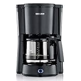 SEVERIN Kaffeemaschine "Type" mit Glaskanne, aromatischer, schneller und leise gebrühter Kaffee mit dem Kaffeebereiter für bis zu 10 Tassen, Filterkaffeemaschine, schwarz, KA 4815