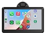 Aonerex CarPlay Bildschirm, Wireless Android Auto Display mit 7 Zoll Touchscreen, Online Navigationsgeräte, Bluetooth Freisprecheinrichtung, MirrorLink, Tragbares Multimedia für Auto PKW LKW Wohnmobil