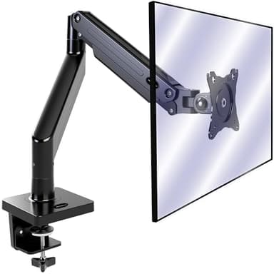 Invision Monitorarm Halterung fur Monitore von 24"-40" VESA 75/100mm ergonomisch höhenverstellbare Schreibtischklemme 2-15 kg (MX450)