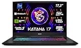 MSI Katana 17 B13VGK-671, Gaming Laptop, 43,9 cm (17,3 Zoll) FHD, 144 Hz, Intel Core i9-13900H, 16 GB DDR5-5200, 1 TB SSD, NVIDIA GeForce RTX 4070, Windows 11 Home, QWERTZ Tastatur, Schwarz