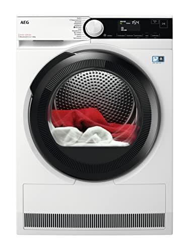 AEG Wärmepumpentrockner 8 kg, Serie 8000: AbsoluteCare Wolle- und Seidetrocknung, Testsieger der Stiftung Warentest, Energiekl. C, Energiesparend, Trommelbeleuchtung, Knitterschutz, TR8T70680