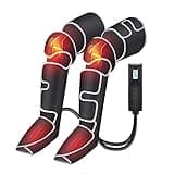 COMFIER Beinmassagegerät, Kompressions-Waden-Knie-Fuß-Wärme-Massagegerät für Blutzirkulation und Muskelentspannung, 3 Wärmeeinstellungen und 3 Intensitäten, Geschenke