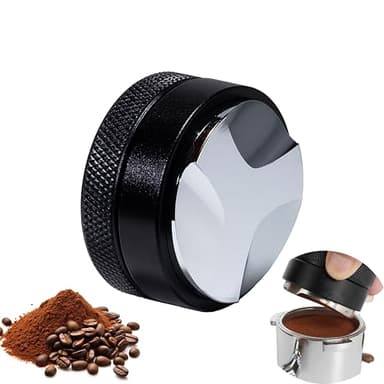 NESTIP Coffee Distributor Espresso Leveler Tool 51mm Edelstahl Kaffeeverteiler Barista höhenverstellbar Verteiler Tamper Kaffee Siebträger Zubehör Siebträgermaschine Distributor