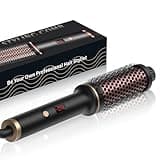 Thermal Brush, Lockenbürste 3 in 1 Thermobürste 38mm, Lockenbürste LCD Anzeige 120-210℃, Erhöhen Sie das Haarvolumen, Lose Locken, Glattes Haar, Leichte Kompakte Größe, Dual Spannung Passend für Reise