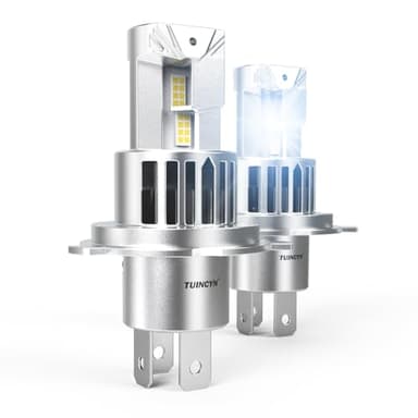 TUINCYN 600% Helligkeit Halogen 100W, 20000LM 12V 6000K Weiß Halogen Scheinwerfer (2 Stück)