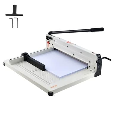 VEVOR Papierschneider manuelle Schneidemaschine (bis A3 Papier, 400 Blatt Kapazität), Papierschneidemaschine Hebelschneider, Guillotine-Schere für Papier höchste Präzision Büro Zuhause Schule