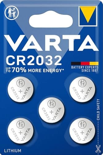 VARTA Batterien Knopfzellen CR2032, 5 Stück, Power on Demand, Lithium, 3V