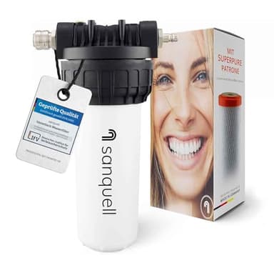 Premium Untertisch Wasserfilter, 8 Liter/Minute, entfernt 100 Schadstoffe, hohe Kapazität, kein separater Wasserhahn nötig, nachhaltiges Design, Made in Germany