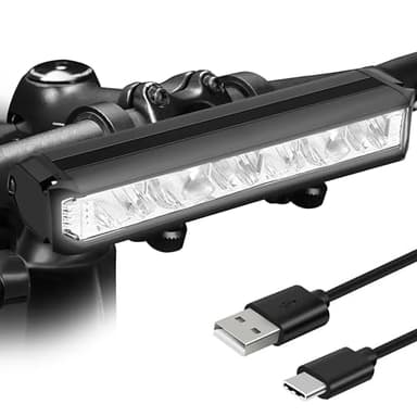 Glückpa LED Fahrradlicht Vorne,3000 Lumen,8000mAh(2×4000mAh Akku) USB C Aufladbar Akku Fahrrad Licht Vorne,StVZO Standard Fahrradbeleuchtung,IPX4 Wasserdicht Fahrradlampe Vorne