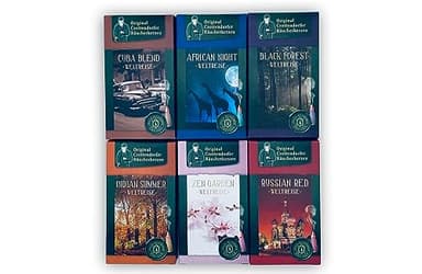 Crottendorfer Räucherkerzen im 6er Set, Räucherkegel in Größe M in Russian Red, Black Forest, Cuba Blend, Indian Summer, African Night, Zen Garden - 24 Stück pro Packung