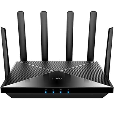 Cudy P5 5G AX3000 WiFi 6 Cpe Router, Dual Sim Zellulär, 4x4 Mimo, Abnehmbare Antennen, Vpn, Zerotier, Cloudfare