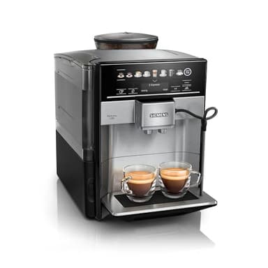 Siemens Kaffeevollautomat EQ6 plus s700, Milchsystem, 12 Getränke, automatische Reinigung des Milchsystems, Keramikmahlwerk, großes Touchdisplay, Edelstahl, TE657503DE