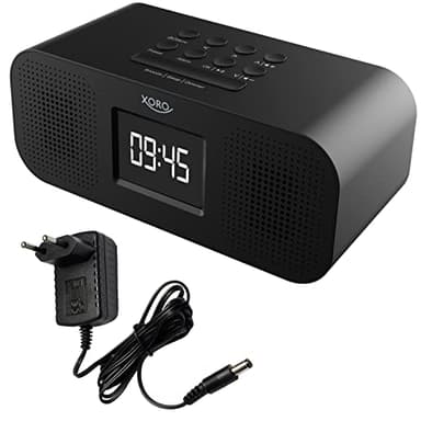 Digitales WLAN Internet Radio XORO HMT 425 Basic mit 2.8" Zoll Farbdisplay, Podcast, USB Mediaplayer, FM/DAB+ Sendersimulation, Wecker