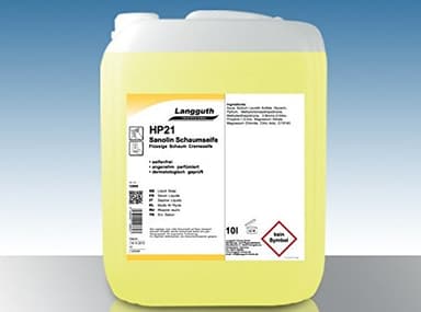 Schaumseife Langguth HP21 Sanolin 5 L für auffüllbare Seifenschaumspender