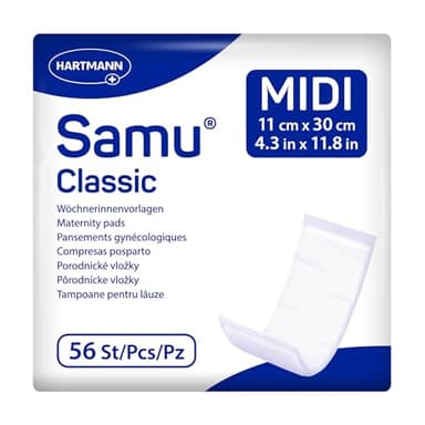 Samu Classic Midi Wöchnerinnen-Vorlagen Wochenbettbinden Einlagen 1x56 Stück