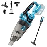 MaxEarn Akku Staubsauger für Makita 18V Batterie, 10500Pa Tragbarer Handstaubsauger, 140W Leistung Auto Staubsauger mit 4 Bürstenkopf, Nass & Trocken Mini Handsauger für Zuhause, Auto (ohne Akku)