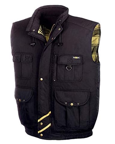 teXXor Arbeitsweste Trondheim, gefütterte Weste 3XL, schwarz, 4258